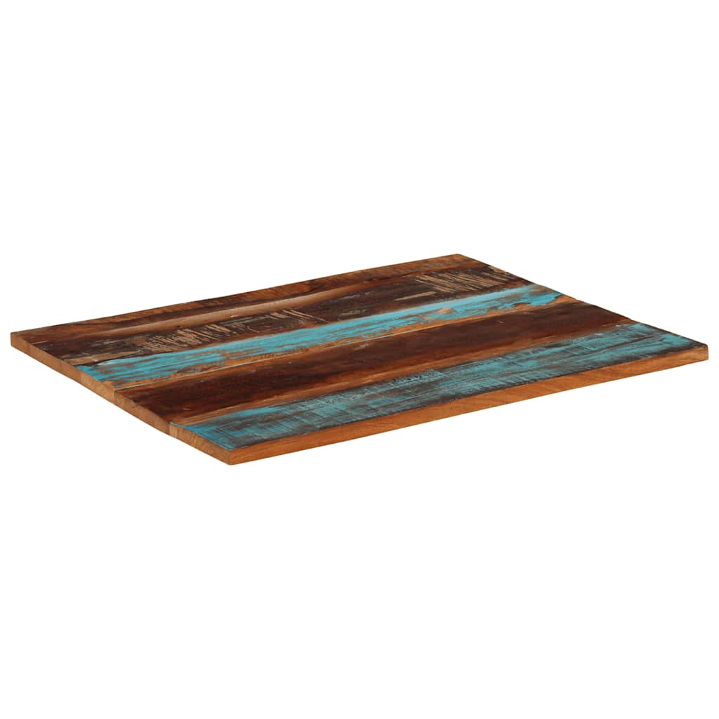 Dessus de table rectangulaire 70x90 cm 25-27 mm Bois récupéré - XIOS