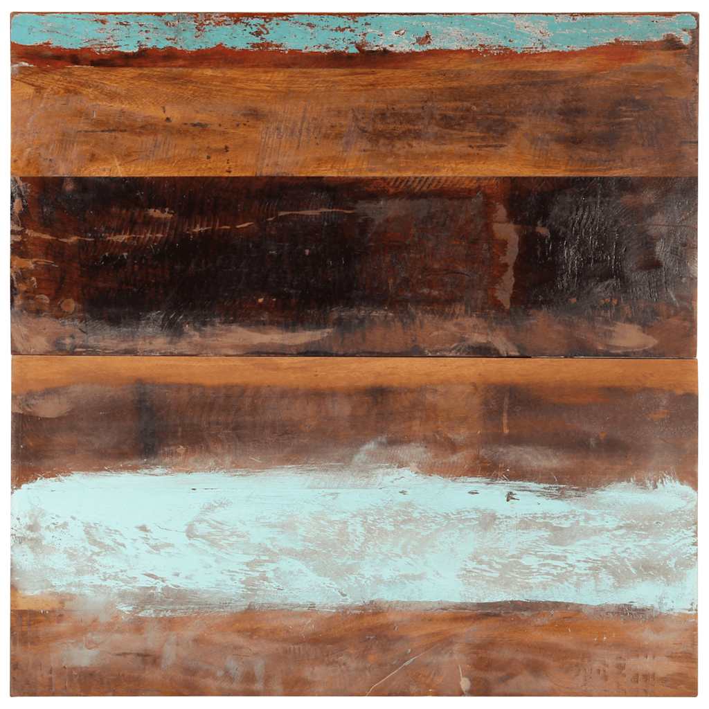 Dessus de table carré 80x80 cm 25-27 mm Bois de récupération - XIOS