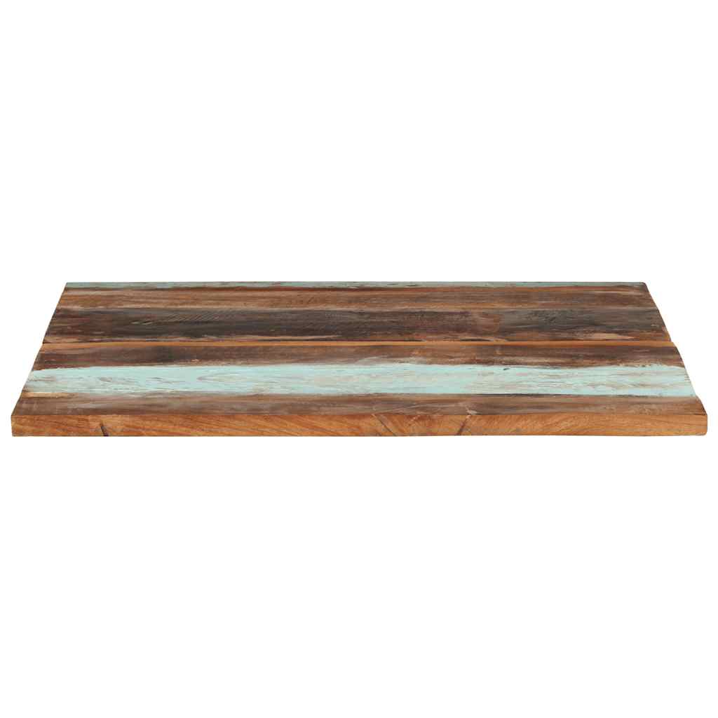 Dessus de table carré 80x80 cm 25-27 mm Bois de récupération - XIOS