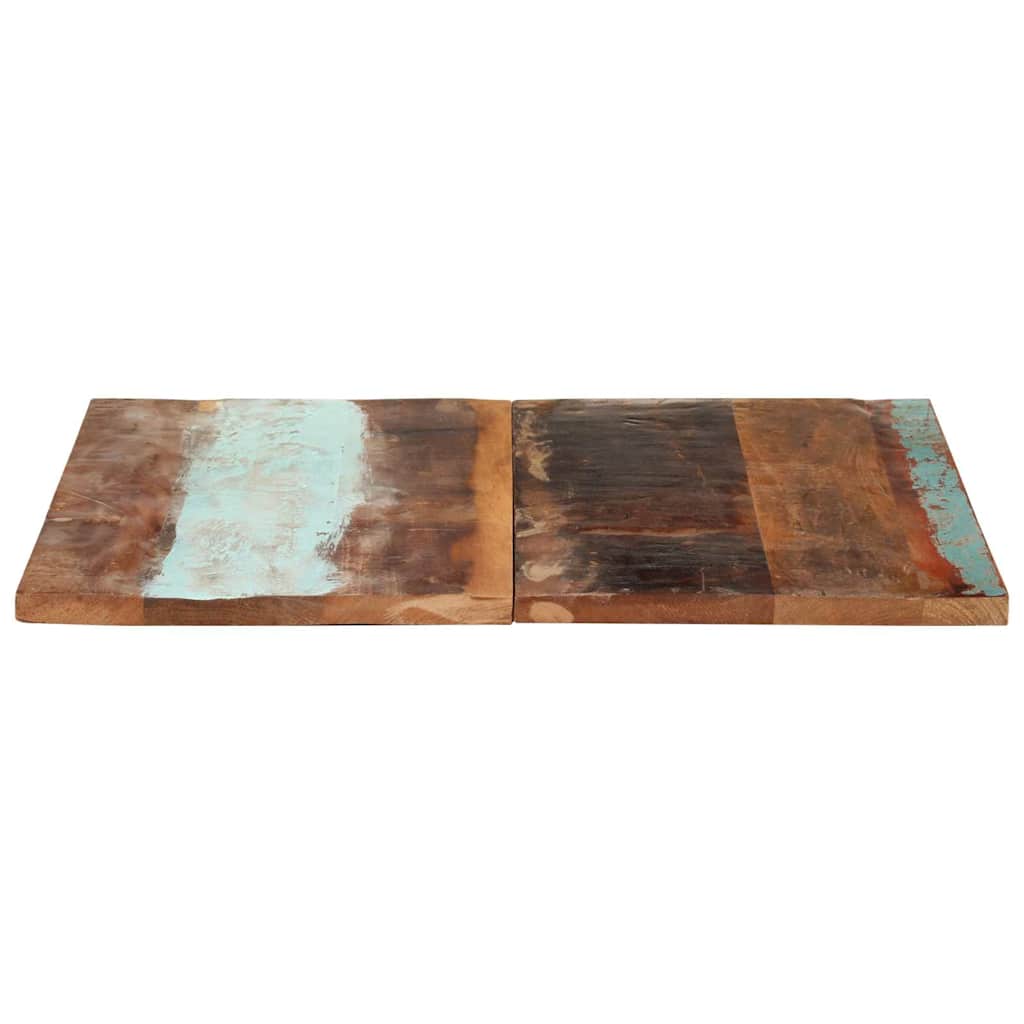 Dessus de table carré 80x80 cm 25-27 mm Bois de récupération - XIOS