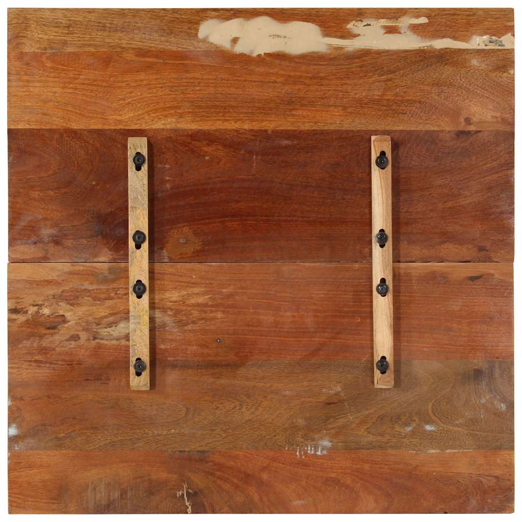 Dessus de table carré 80x80 cm 25-27 mm Bois de récupération - XIOS