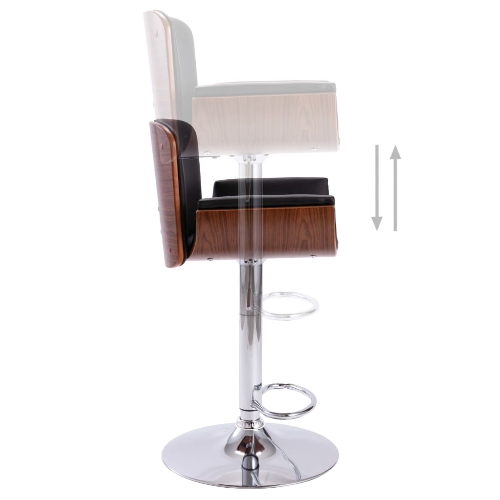 Tabouret de bar Noir Similicuir - XIOS