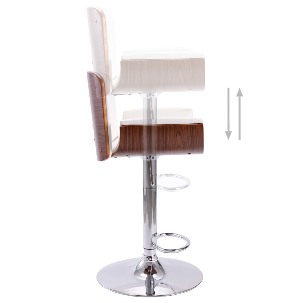 Tabouret de bar Blanc Similicuir - XIOS