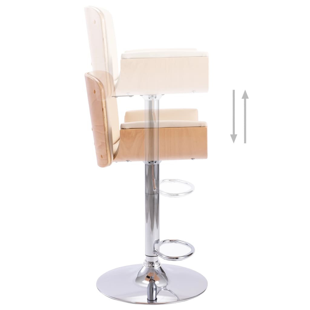 Tabouret de bar Crème Similicuir - XIOS