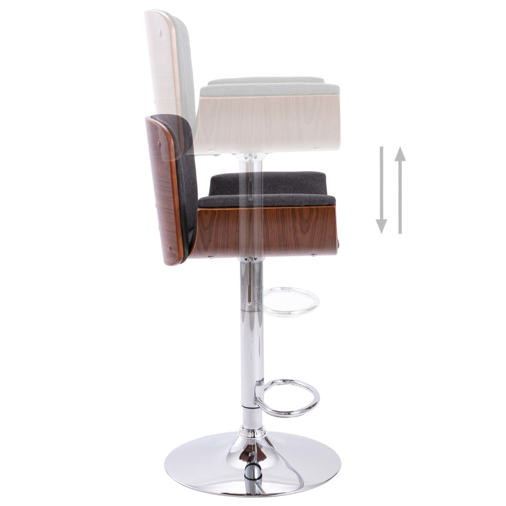 Tabouret de bar Gris Tissu - XIOS