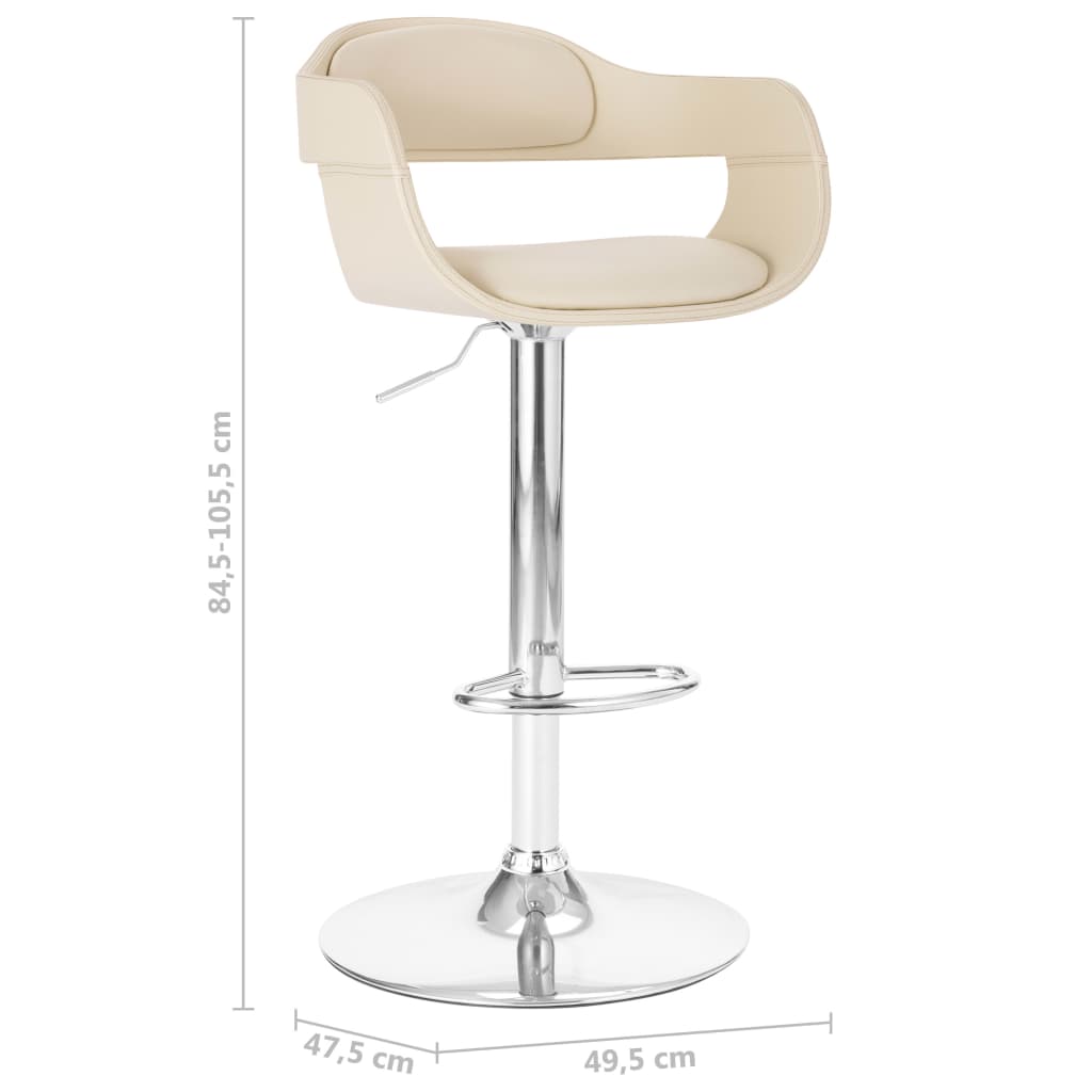 Tabouret de bar Blanc Similicuir - XIOS