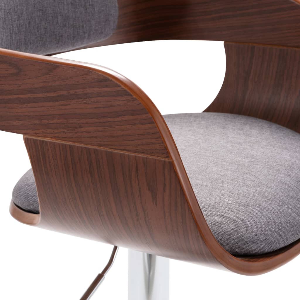 Tabouret de bar Contreplaqué et tissu gris - XIOS