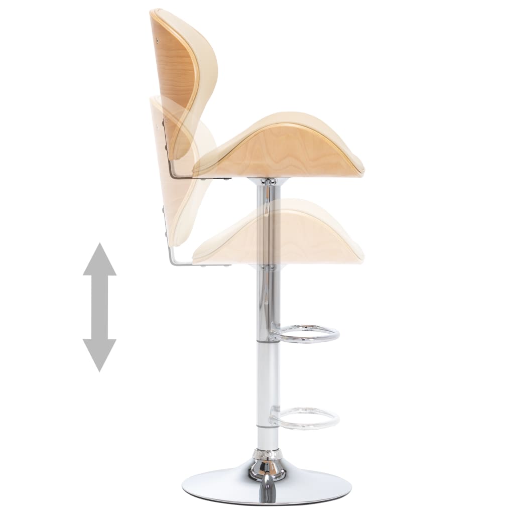 Tabouret de bar Crème Similicuir - XIOS