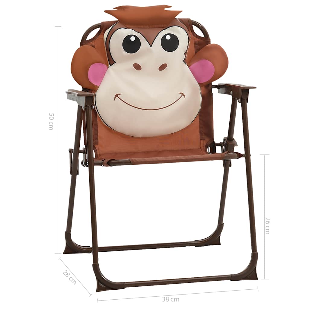 Ensemble de bistro avec parasol pour enfants 3 pcs Marron - XIOS