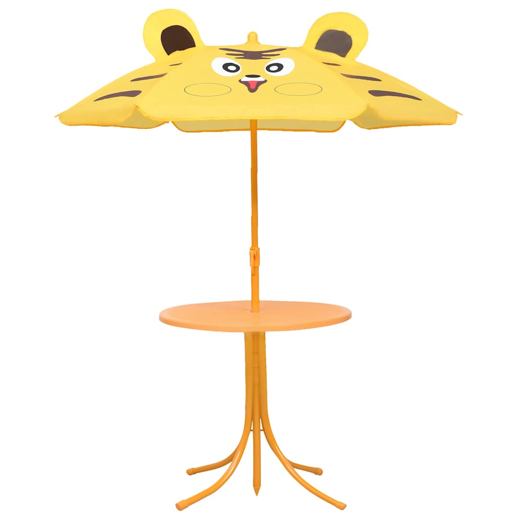 Ensemble de bistro avec parasol pour enfants 3 pcs Jaune - XIOS
