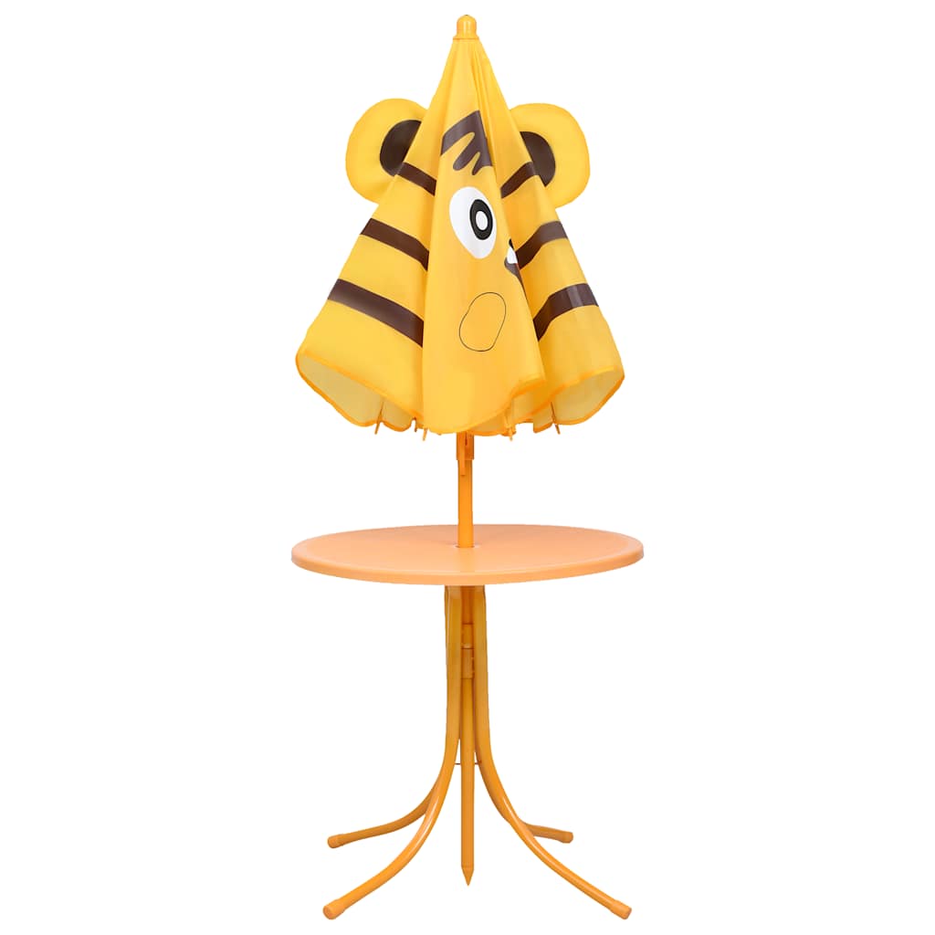 Ensemble de bistro avec parasol pour enfants 3 pcs Jaune - XIOS