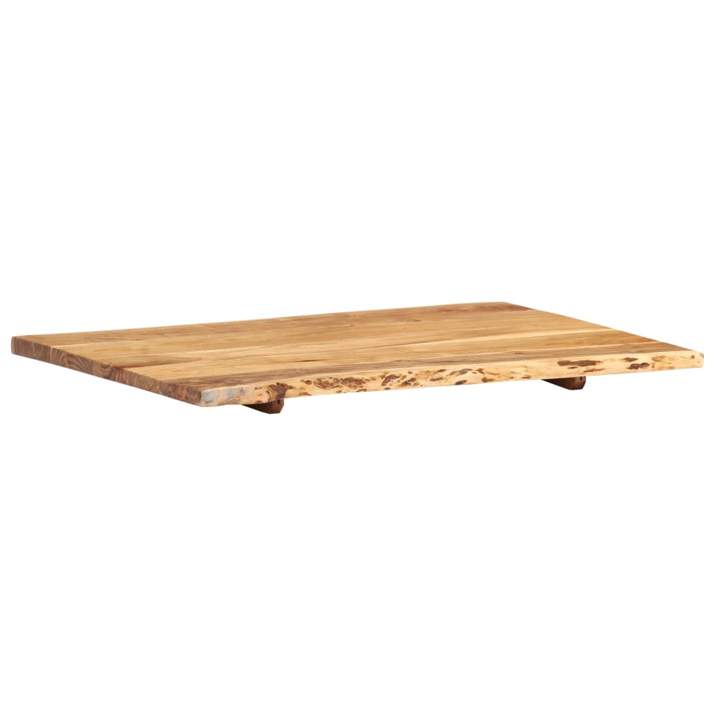 Dessus de table Bois d'acacia massif 80x(50-60)x2,5 cm - XIOS
