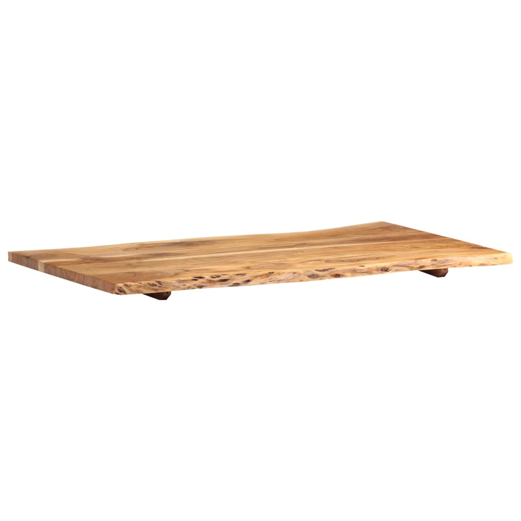 Dessus de table Bois d'acacia massif 100x(50-60)x2,5 cm - XIOS