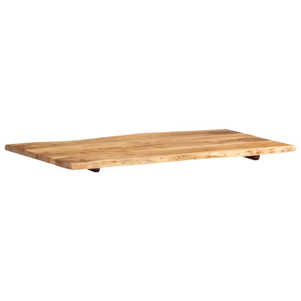 Dessus de table Bois d'acacia massif 100x(50-60)x2,5 cm - XIOS