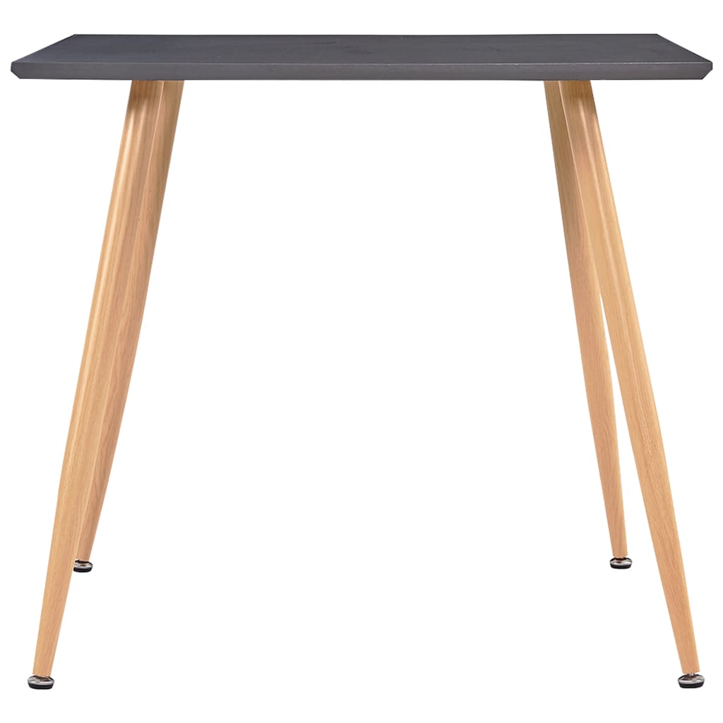 Table de salle à manger Gris et chêne 80,5x80,5x73 cm MDF - XIOS