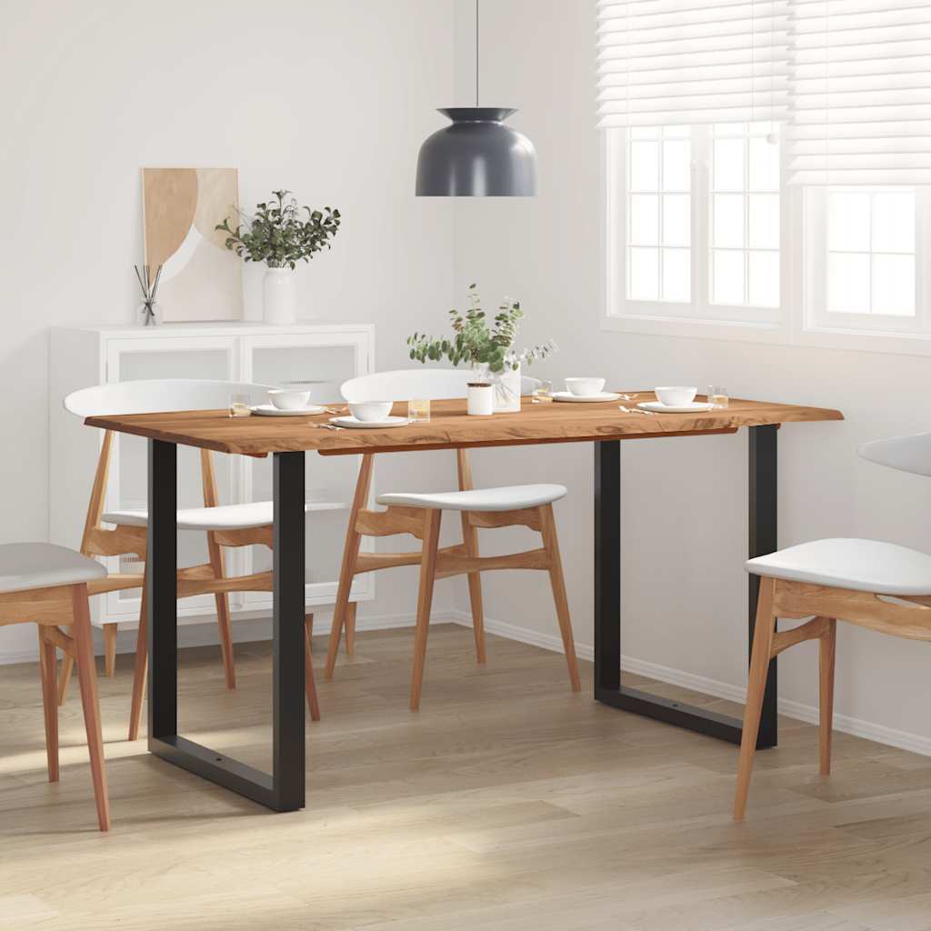 Table de salle à manger 154x80x76 cm Bois d'acacia solide - XIOS