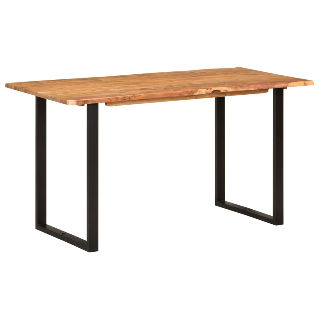 Table de salle à manger 140x70x76 cm Bois d'acacia solide - XIOS