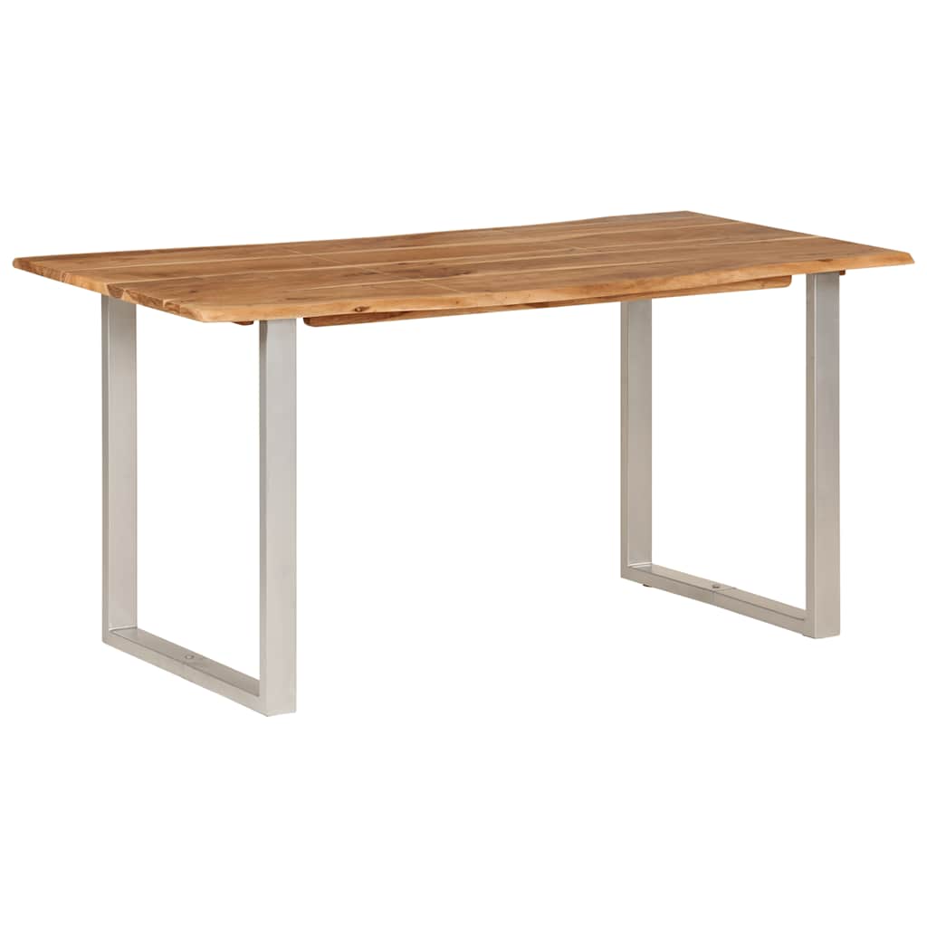 Table de salle à manger 154x80x76 cm Bois d'acacia solide - XIOS