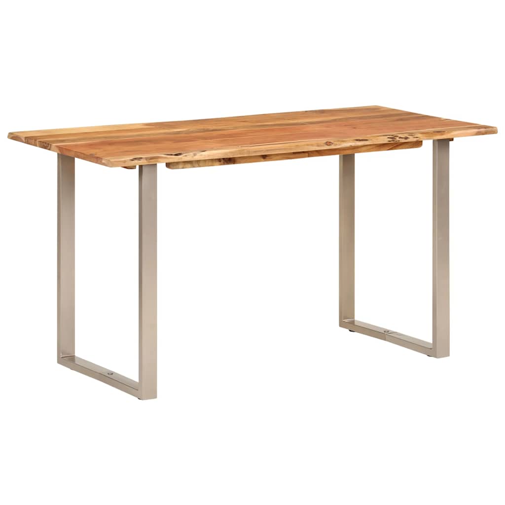 Table de salle à manger 140x70x76 cm Bois d'acacia solide - XIOS