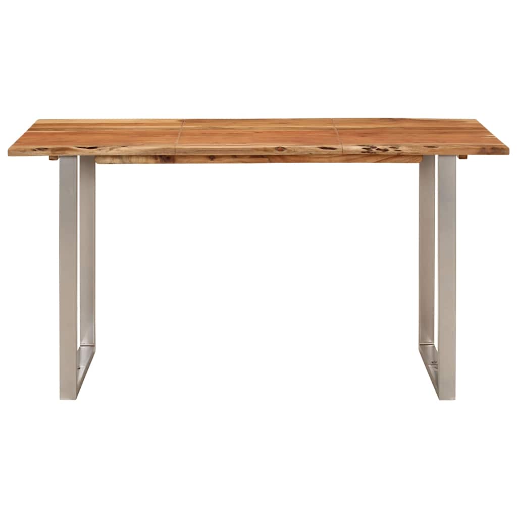 Table de salle à manger 140x70x76 cm Bois d'acacia solide - XIOS