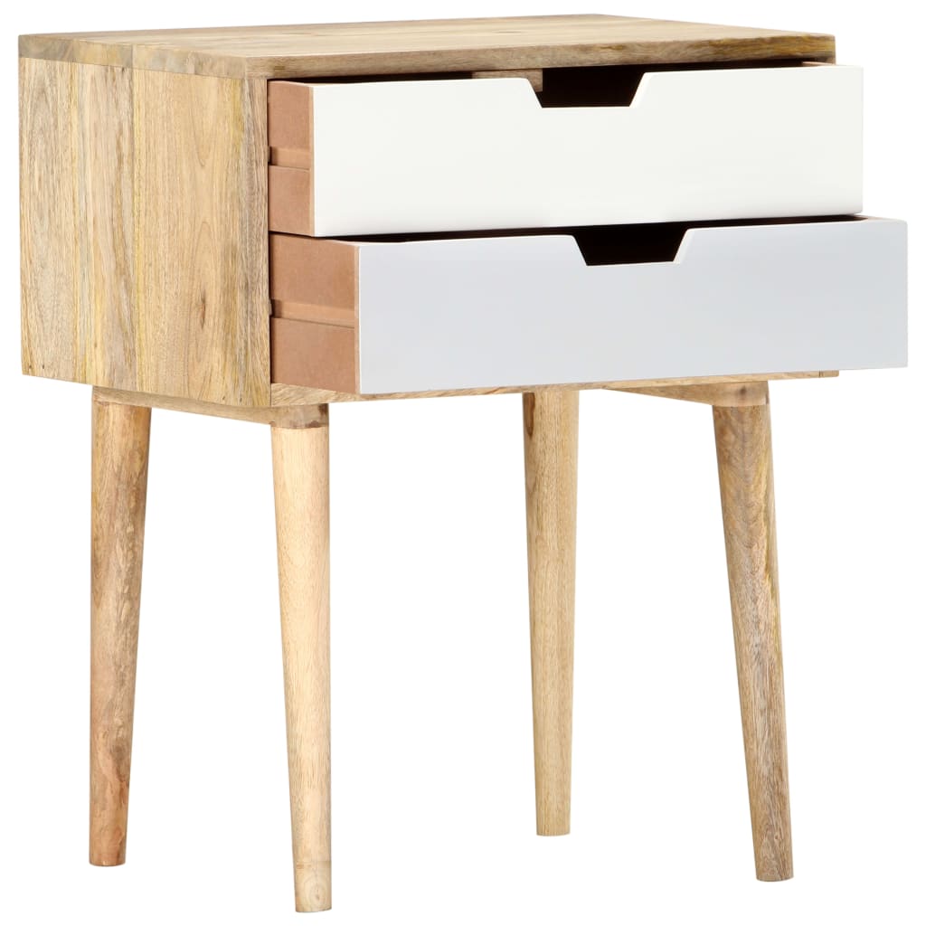 Table de chevet 47x35x59 cm Bois de manguier massif - XIOS