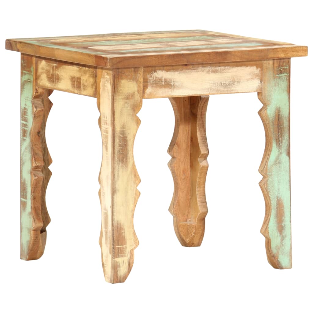 Table basse 40x40x40 cm Bois de récupération solide - XIOS