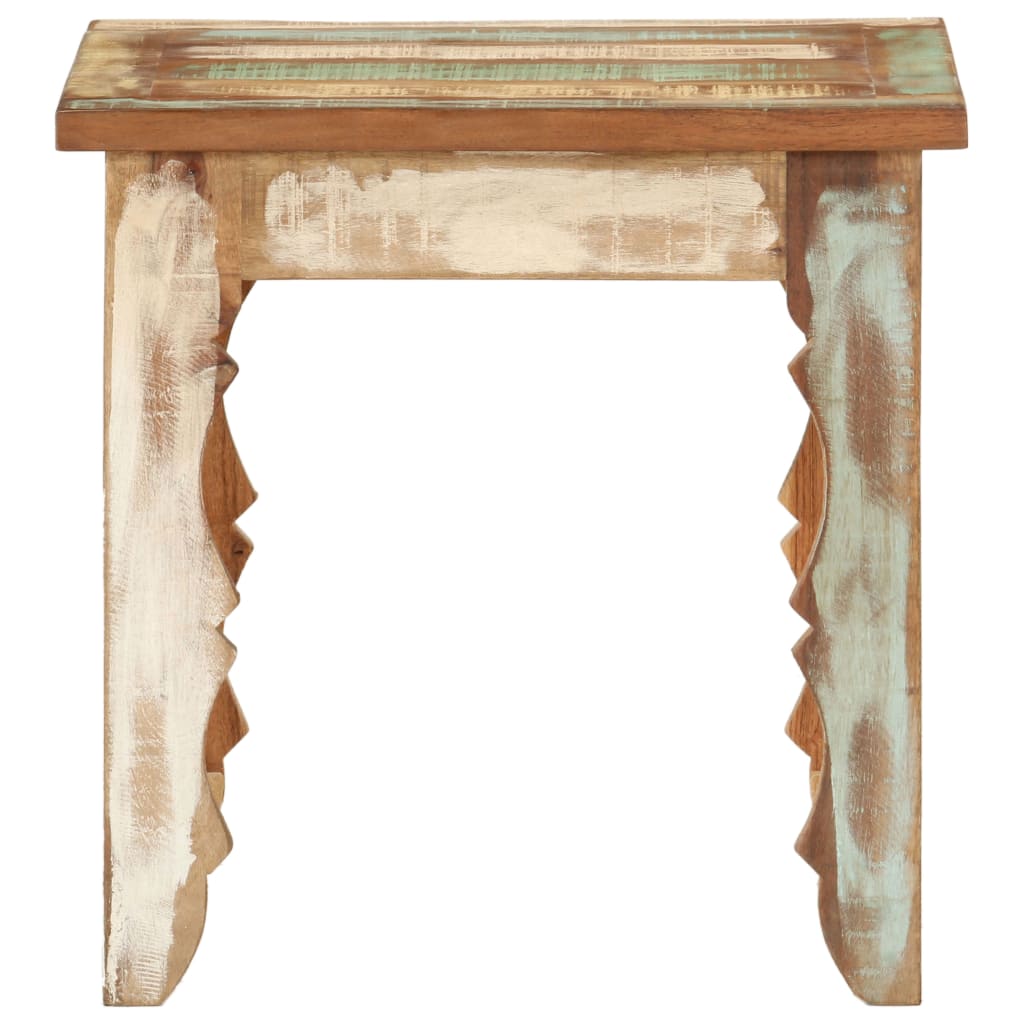 Table basse 40x40x40 cm Bois de récupération solide - XIOS