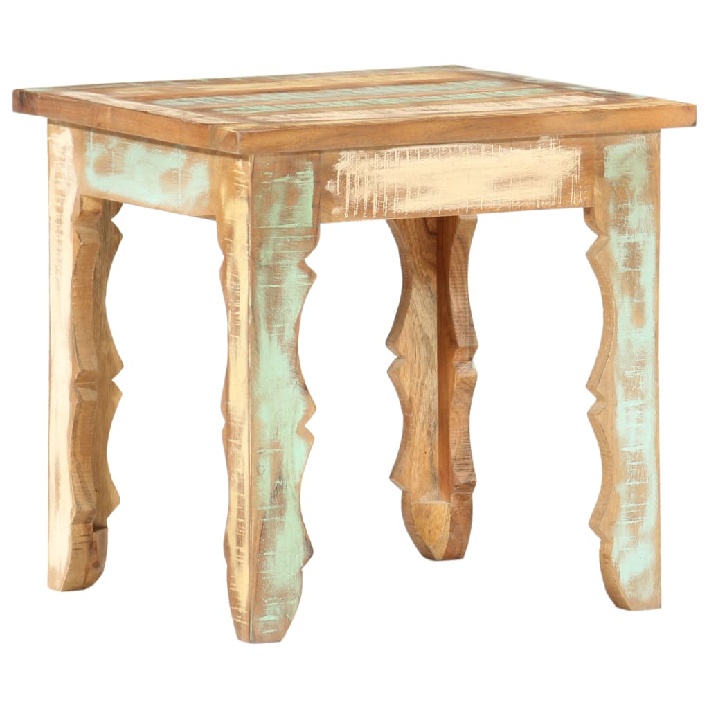 Table basse 40x40x40 cm Bois de récupération solide - XIOS