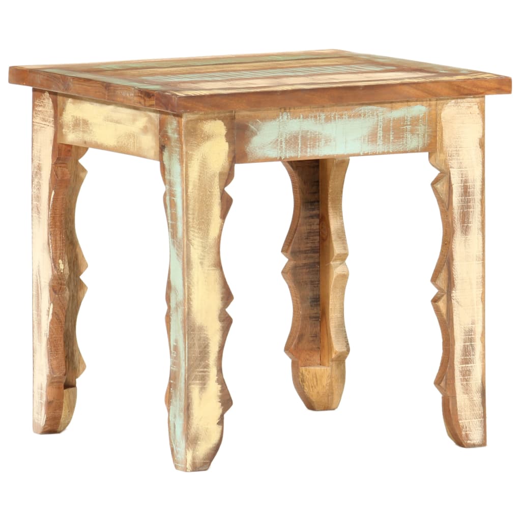 Table basse 40x40x40 cm Bois de récupération solide - XIOS