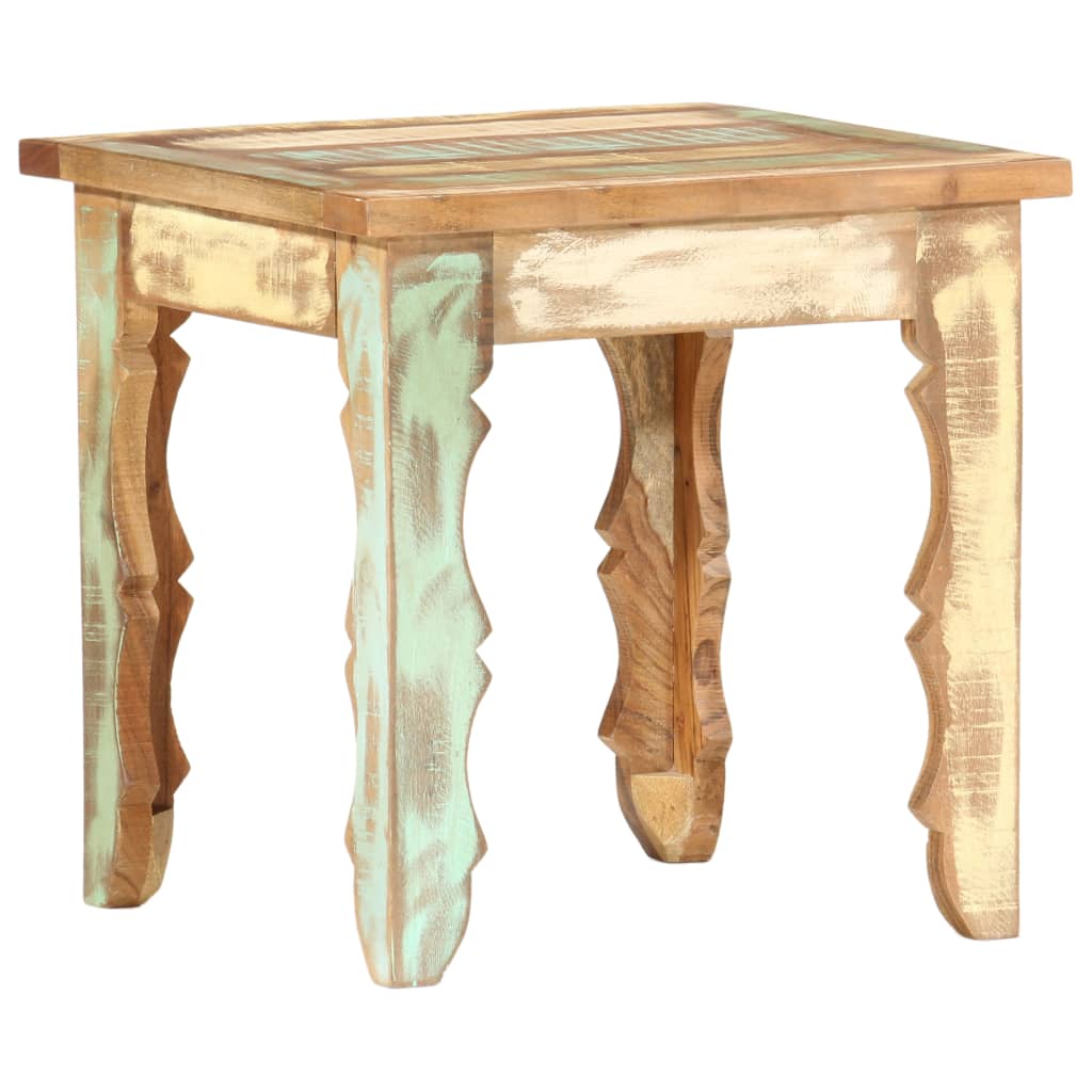 Table basse 40x40x40 cm Bois de récupération solide - XIOS