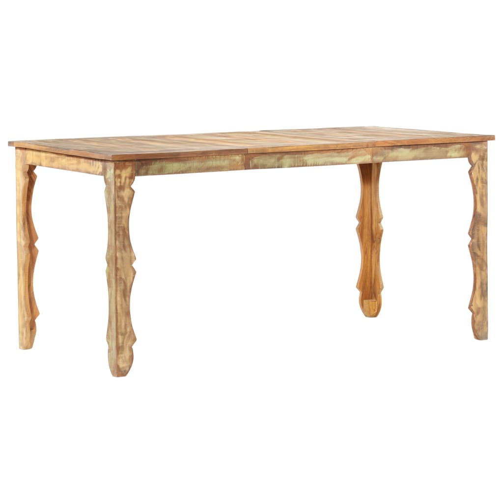 Table de salle à manger 160x80x76cm Bois de récupération massif - XIOS