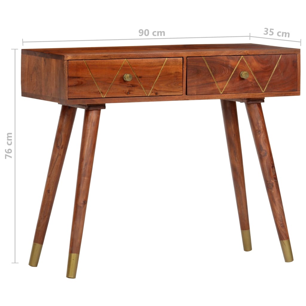 Table console 90x35x76 cm Bois d'acacia massif - XIOS