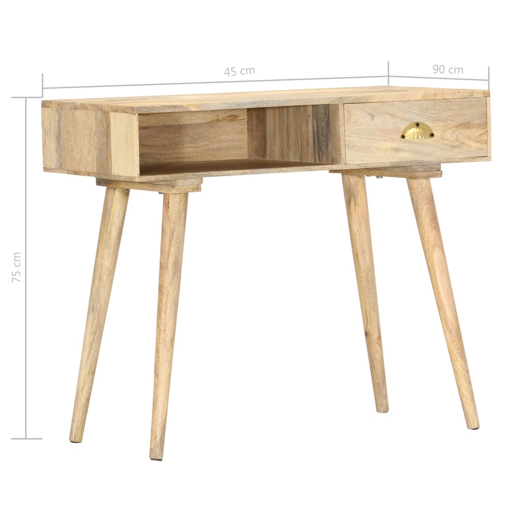 Table console 90x45x75 cm bois de manguier massif - XIOS