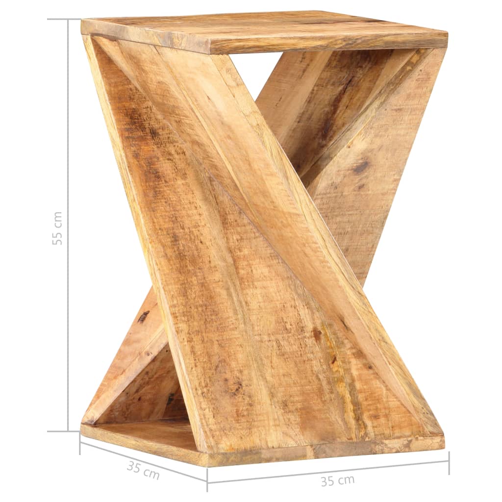 Table d'appoint 35x35x55 cm Bois de manguier massif - XIOS