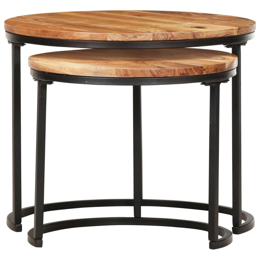 Tables gigognes 2 pcs Bois d'acacia massif - XIOS