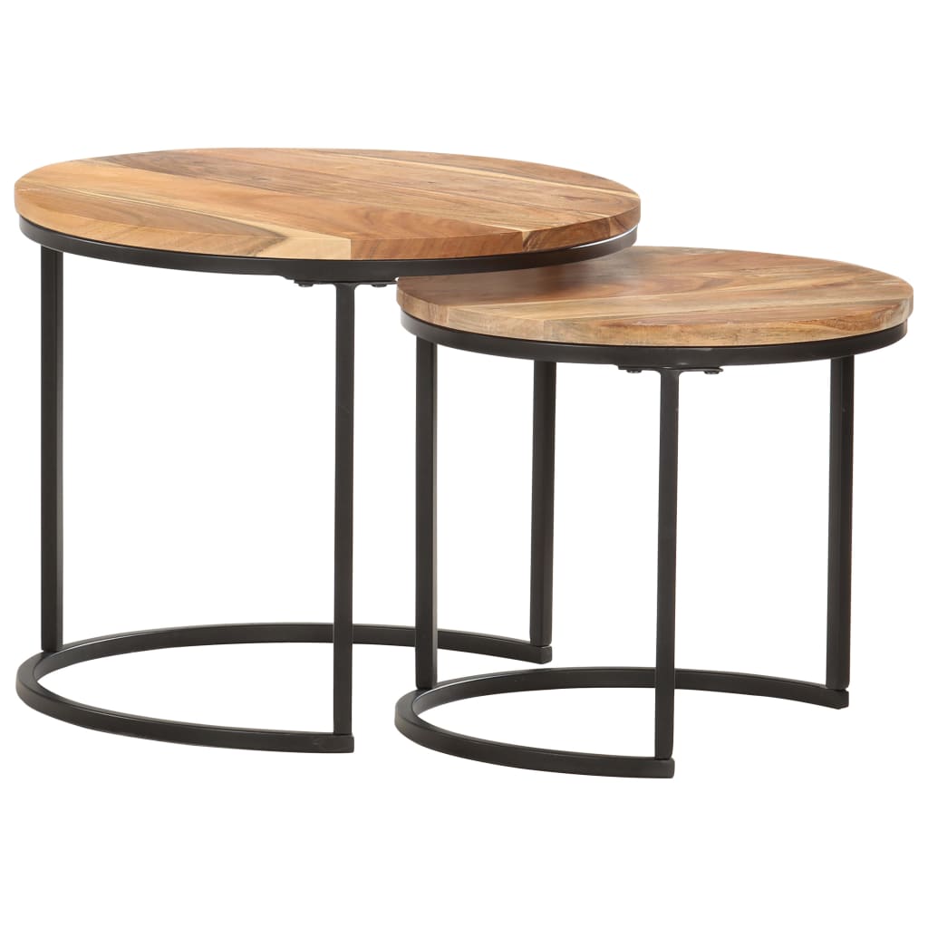 Tables gigognes 2 pcs Bois d'acacia massif - XIOS