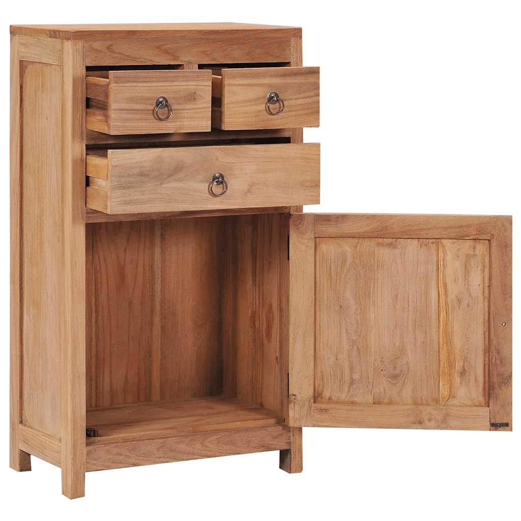 Buffet 50x30x90 cm bois de teck massif - XIOS