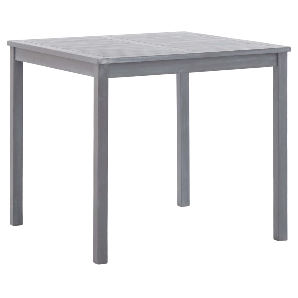 Ensemble à manger de jardin 5 pcs Bois d'acacia massif Gris