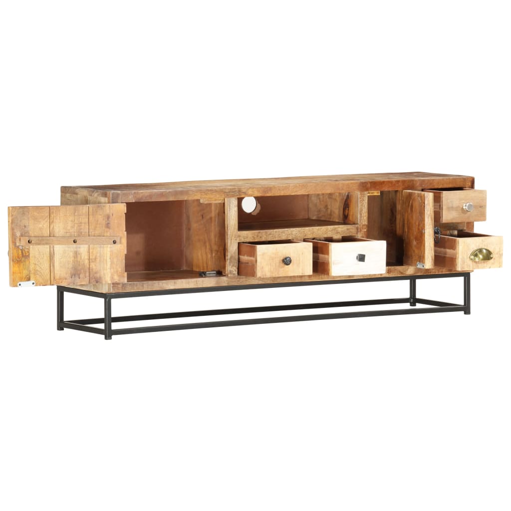 Meuble TV 120 x 30 x 40 cm Bois de récupération massif - XIOS