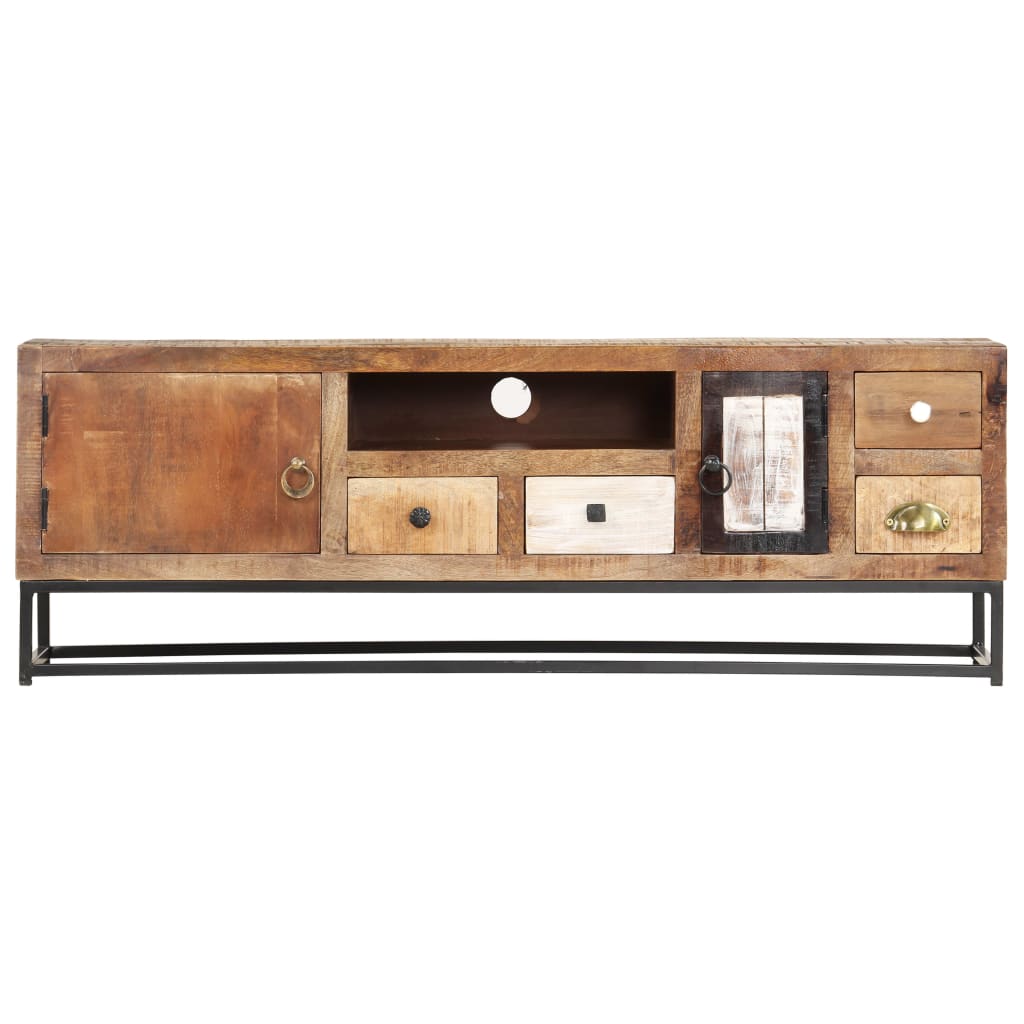 Meuble TV 120 x 30 x 40 cm Bois de récupération massif - XIOS