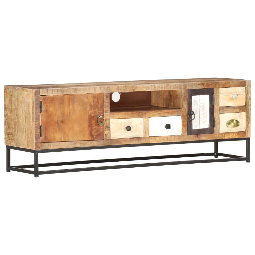 Meuble TV 120 x 30 x 40 cm Bois de récupération massif - XIOS