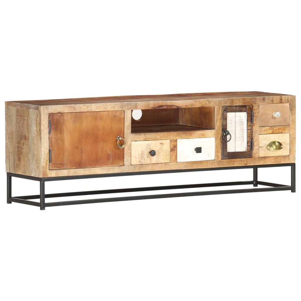Meuble TV 120 x 30 x 40 cm Bois de récupération massif - XIOS