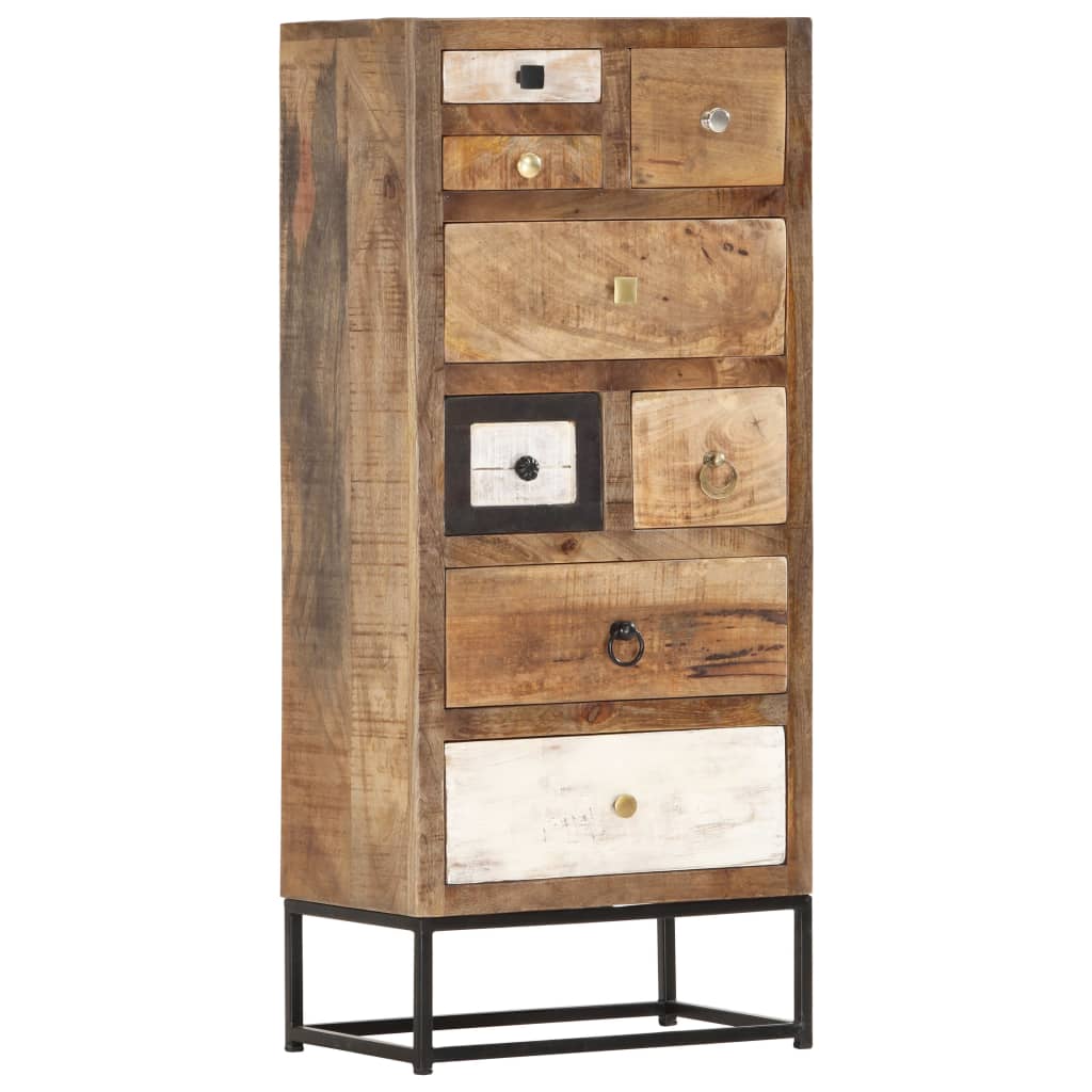 Armoire à tiroirs 45 x 30 x 105 cm Bois de récupération massif - XIOS