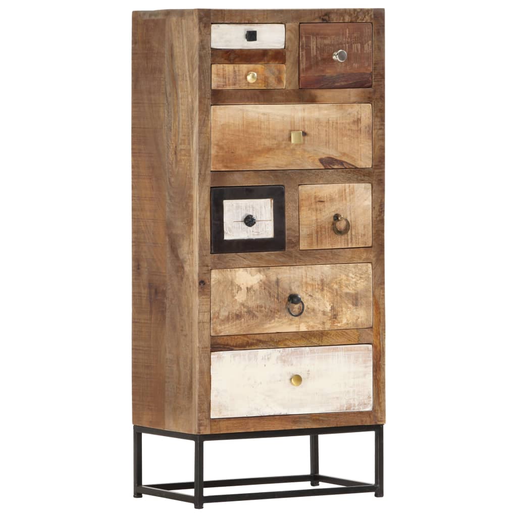 Armoire à tiroirs 45 x 30 x 105 cm Bois de récupération massif - XIOS