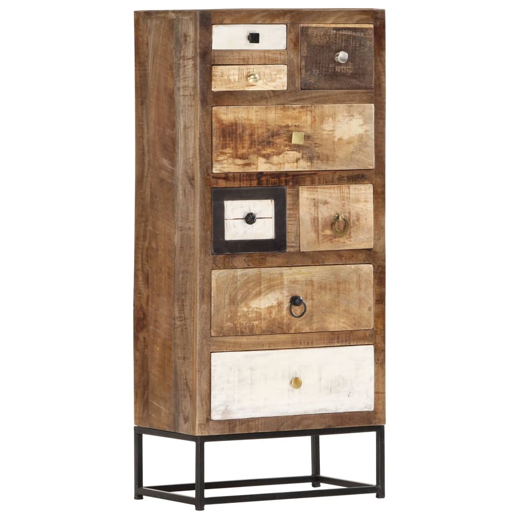 Armoire à tiroirs 45 x 30 x 105 cm Bois de récupération massif - XIOS
