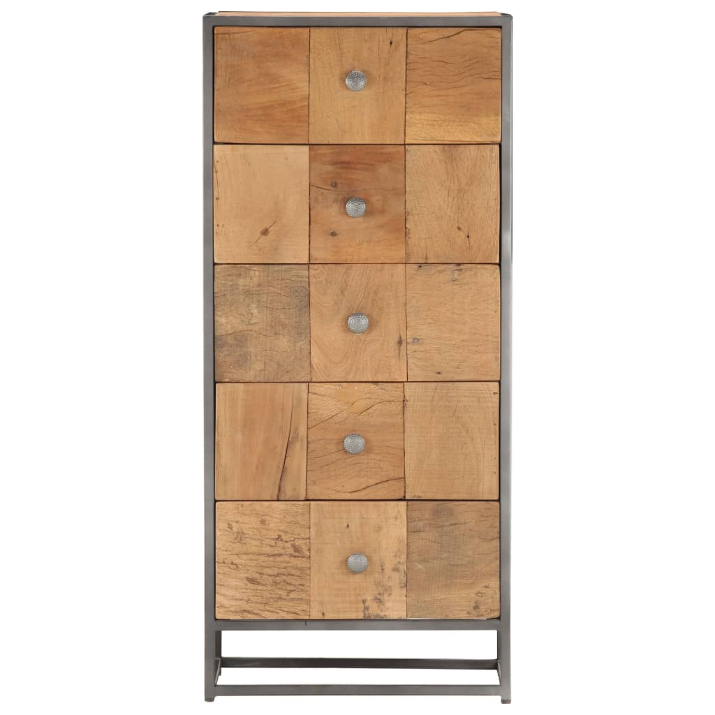Armoire à tiroirs 45 x 30 x 100 cm Bois de récupération massif - XIOS