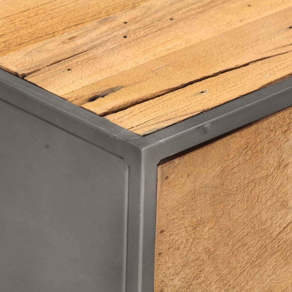 Table basse 90 x 50 x 35 cm Bois de récupération massif - XIOS