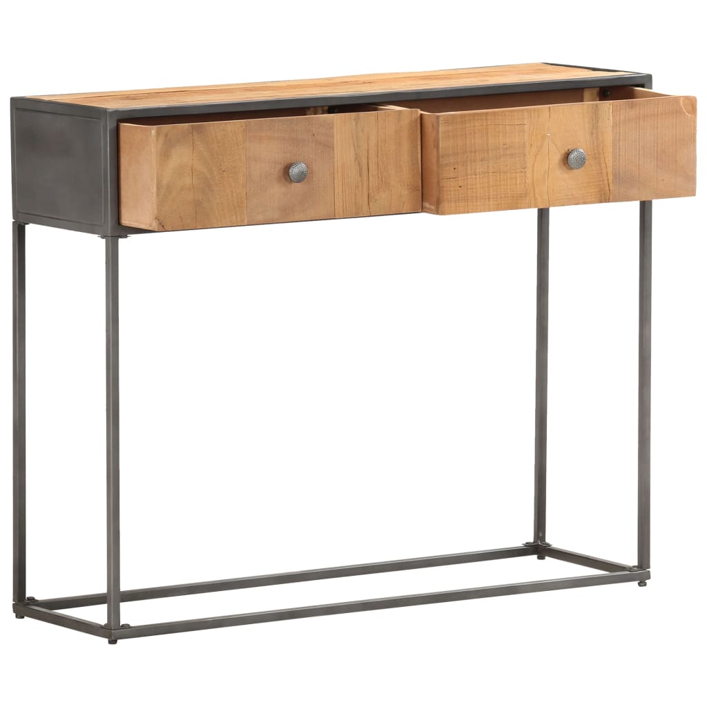 Table console 90x30x75 cm Bois de récupération massif - XIOS