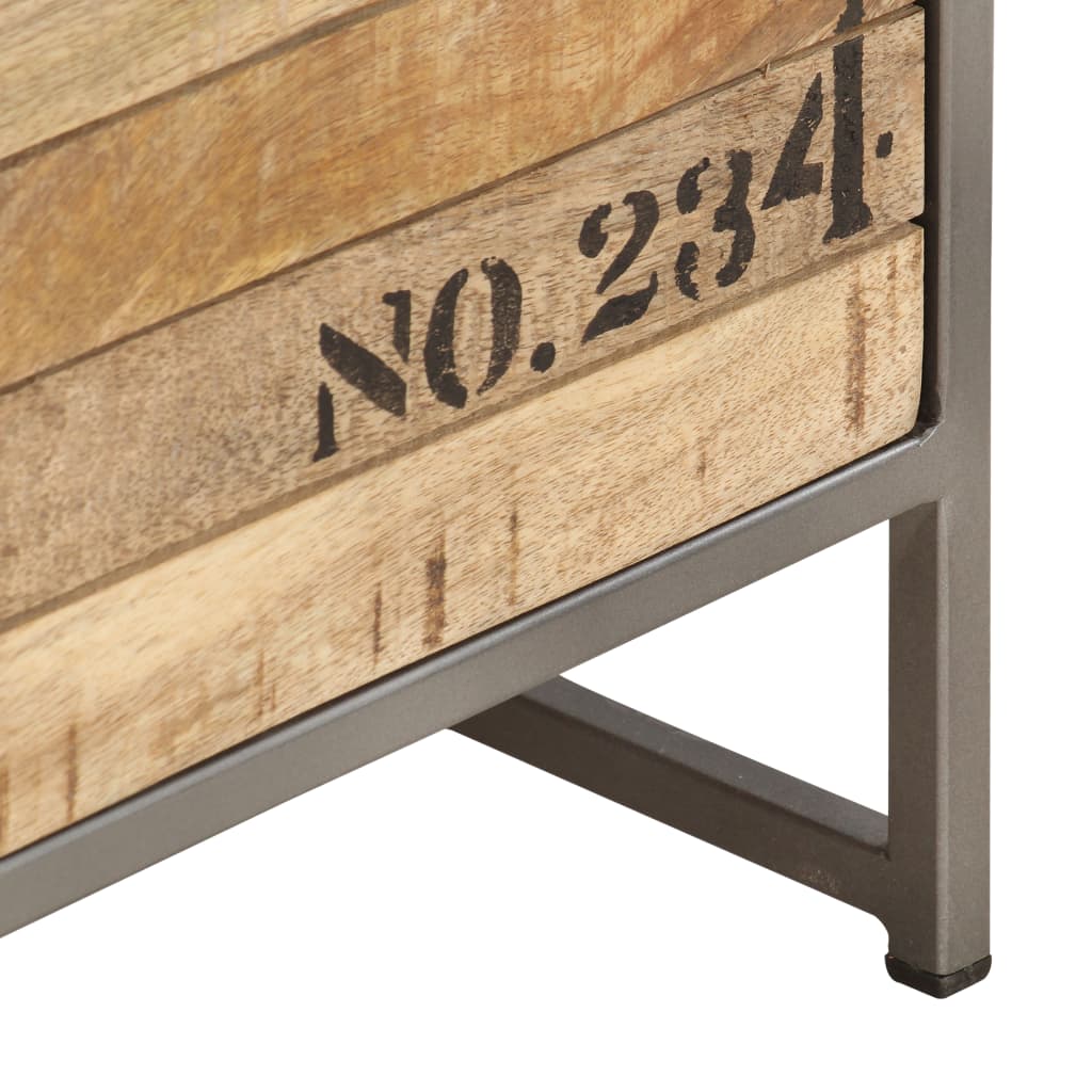Armoire à tiroirs 45x30x105 cm Bois de manguier massif - XIOS