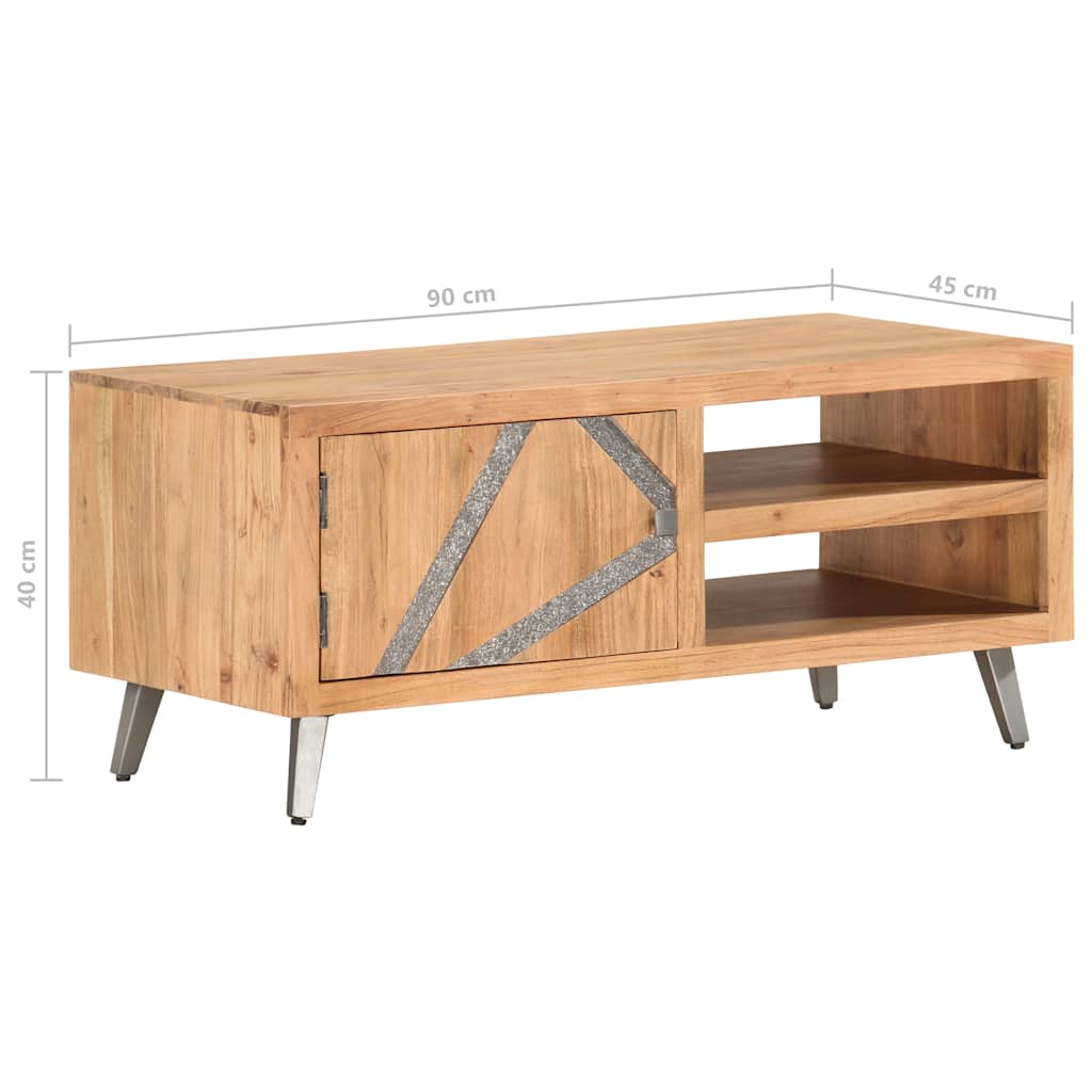 Table basse 90x45x40 cm Bois d'acacia massif - XIOS